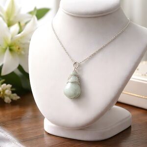 925 Silver Jade Pendant Necklace